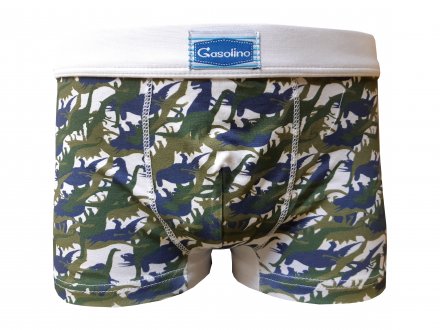 Gasolino boxerky chlapecké dinosauři 2396 bílé 